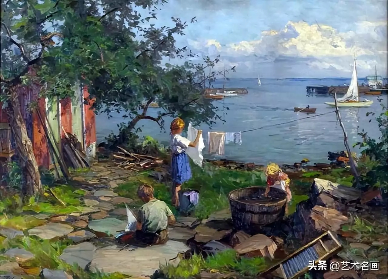 挪威风景油画︱埃文·乌尔温作品